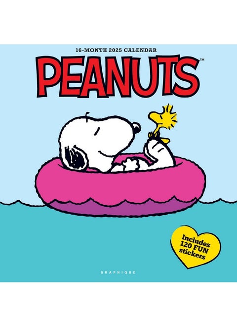 2025 Peanuts Wall Calendar | 12” X 12” | Thick Paper | Home & Office Organizer | Large Monthly Grid | 3 Languages & Marked Holidays | 4 Month Preview Page For 2026