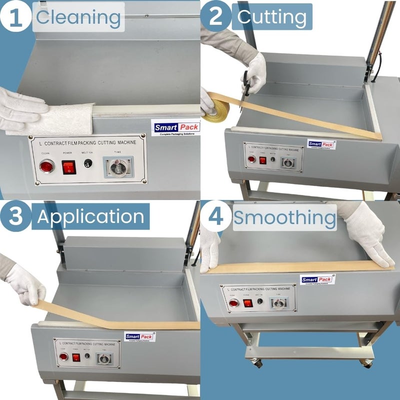 Smartpack Adhesive Teflon Tape Roll For Packaging of Sealing Machine Spare Parts | Adhesive Tape, Heating Tape, Heat Masking Tape, Industrial Coated Glass Tape | 1 Roll 2 INCH X 10M - Image 3