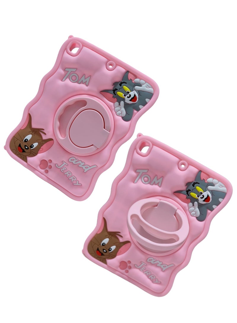 Kid Silica Shockproof Case Cover Tom Jerry Kids Shockproof Case, Silicon Case for iPad Air 2/Air 1/ for iPad 5th/6th Generation/for iPad Pro 9.7 inch Case Cartoon Cute 3D Soft for Boys Girls Teens Cool 3D Silicone Cartoon Case - Image 3