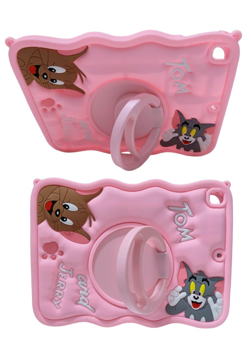 Kid Silica Shockproof Case Cover Tom Jerry Kids Shockproof Case, Silicon Case for iPad Air 2/Air 1/ for iPad 5th/6th Generation/for iPad Pro 9.7 inch Case Cartoon Cute 3D Soft for Boys Girls Teens Cool 3D Silicone Cartoon Case - Image 5