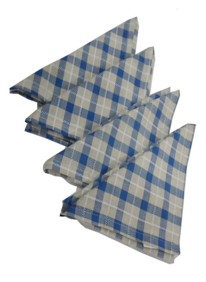 Snuggle Check Print Styled 4 Cotton Kitchen Towels - Image 1