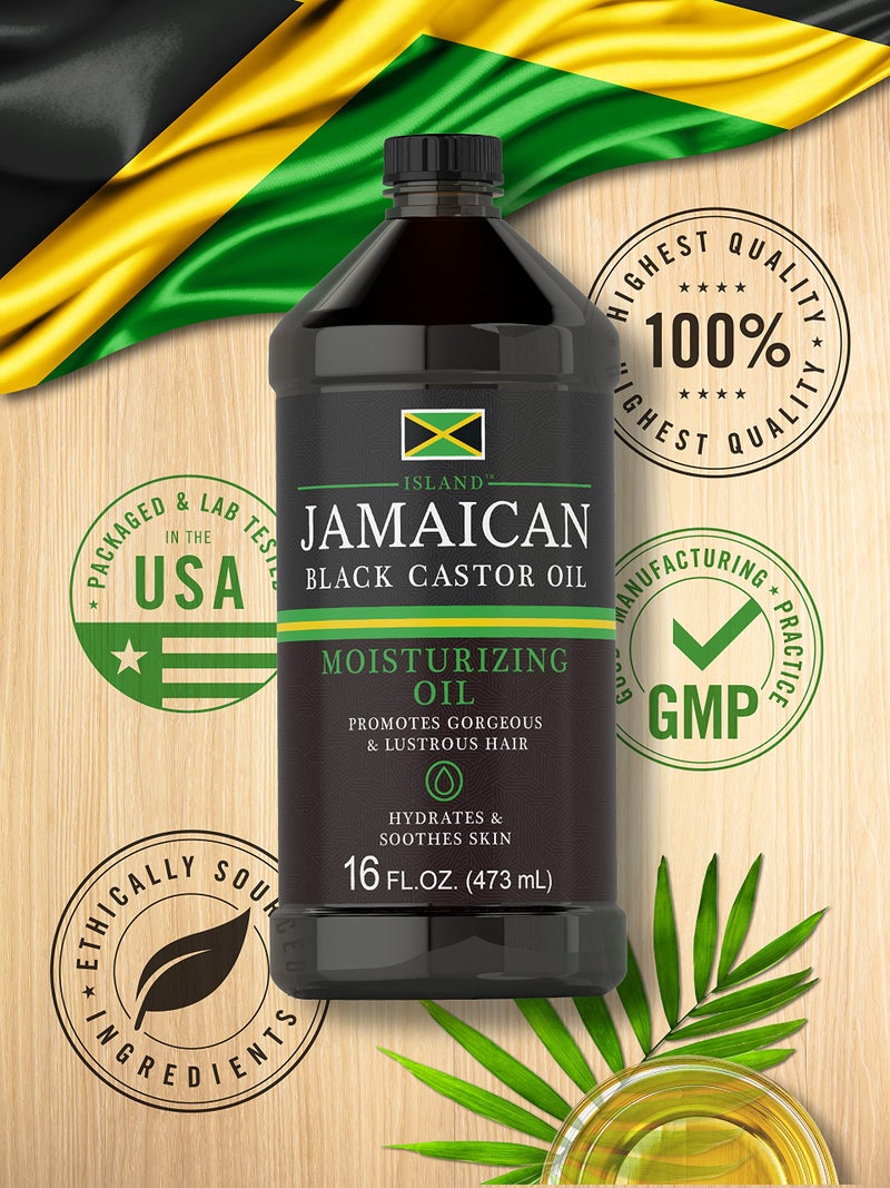 Carlyle Jamaican Black Castor Oil 16oz | Nourish Hair, Skin, and Nails | All Natural Hypoallergenic Conditioner - Image 4