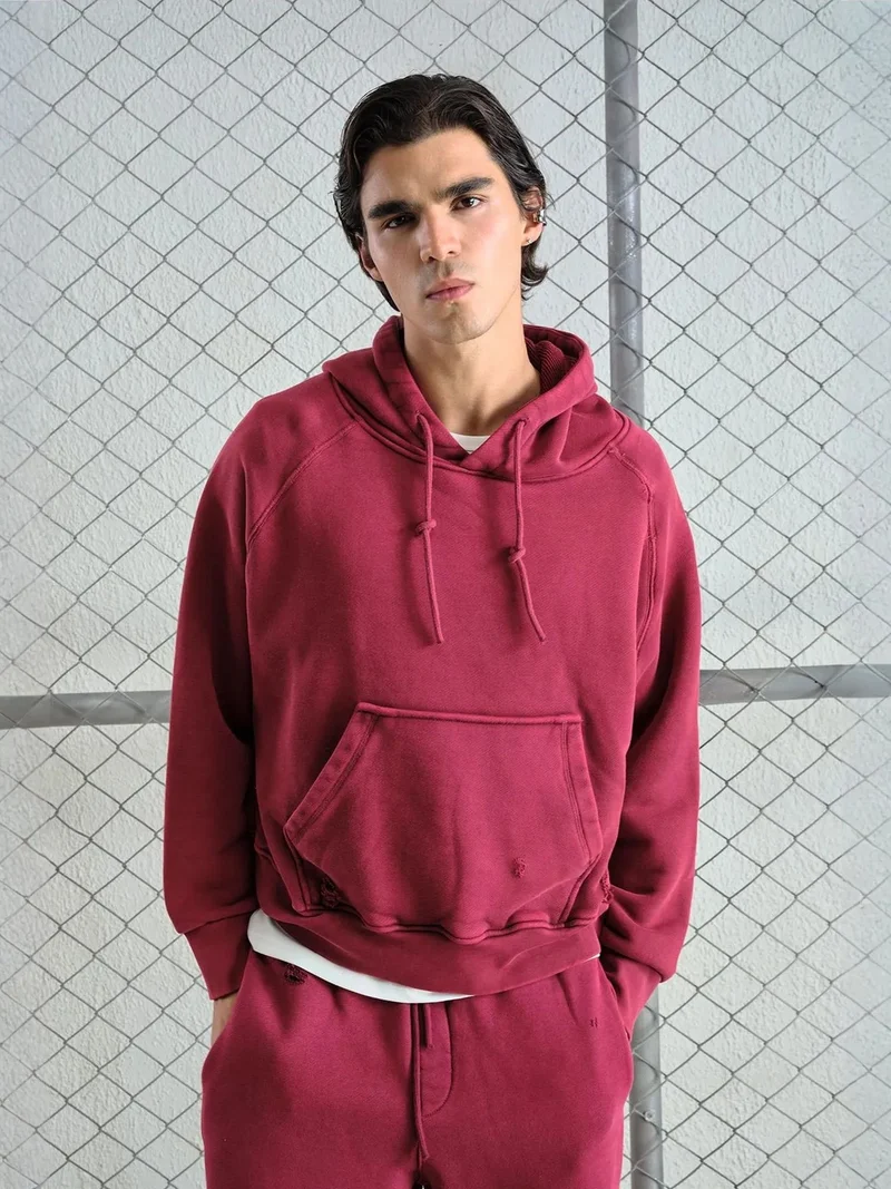 جيستو GIESTO Hooded Drawstring Sweatshirt with Pocket
