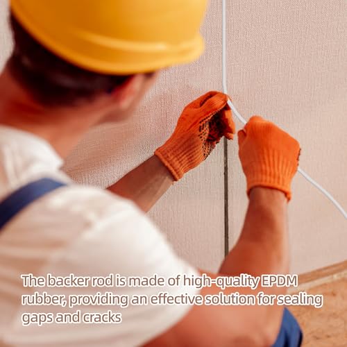 U0U Backer Rod 1/8 Inch,White Backer Rod Caulk Saver for Gaps and Joint Concrete Filling,16.4Ft Concrete Expansion Joint Filler (1/8 inch *16.4 feet) - Image 5