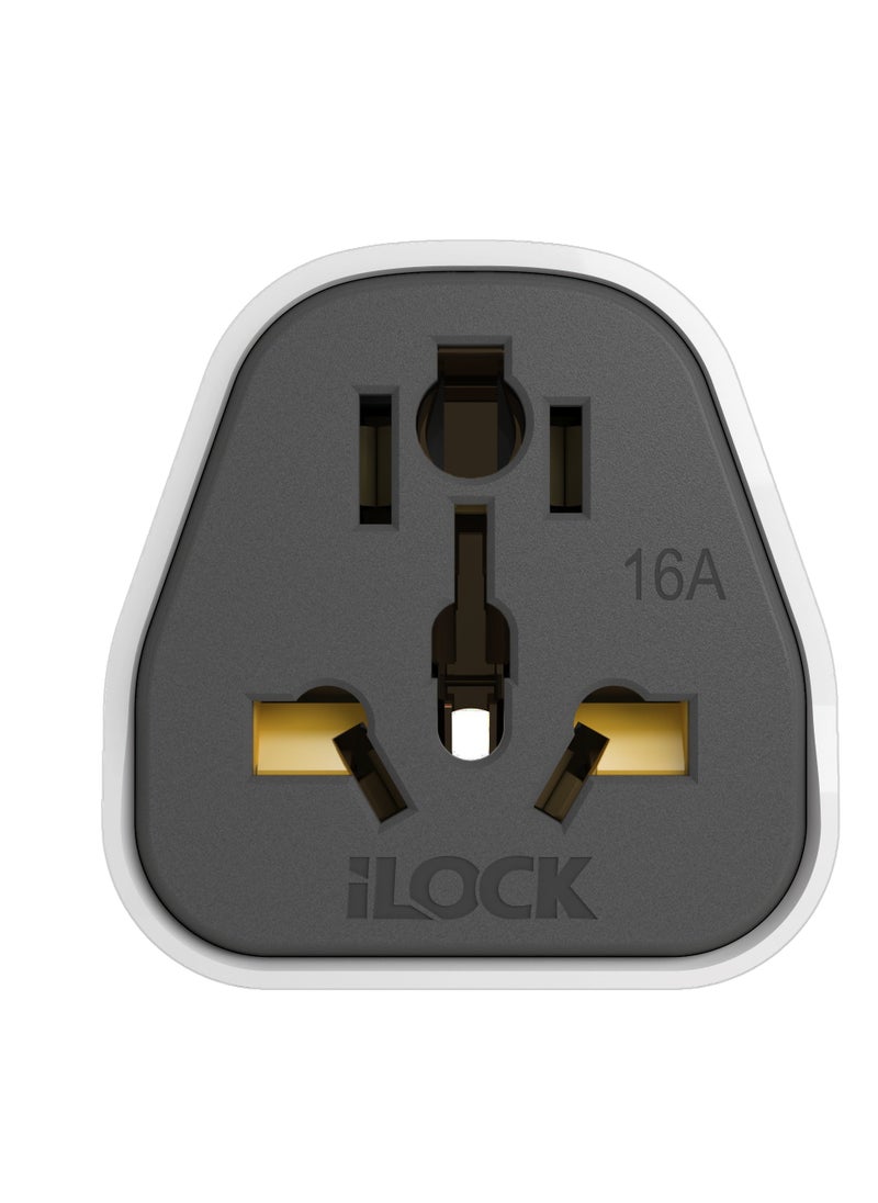 iLOCK Ilock Miko Power Converter from 3 to 2 way socket 16A 250V 3500W  - Image 2