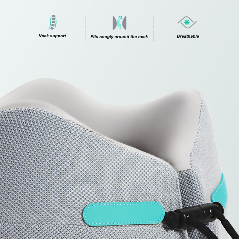 U Shaped Memory Foam Travel Neck Pillow Breathable For Airplane Car Sleeping Medium Size - Image 5