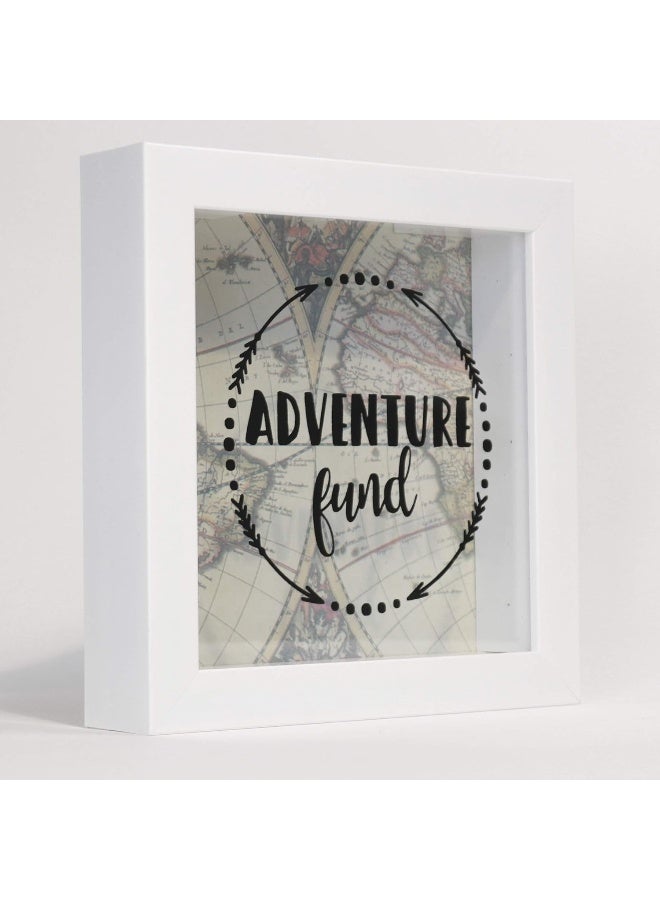 Lawrence Frames 8x8 Adventure Fund White Shadow Box Frame - Image 2