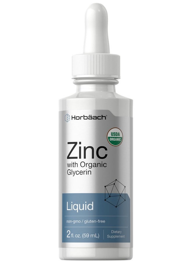 Horbaach Horbäach Zinc | 2oz Liquid Drops for Adults | Supplement with Organic Glycerin | Non-GMO, Gluten Fee & Vegetarian Formula  - Image 1