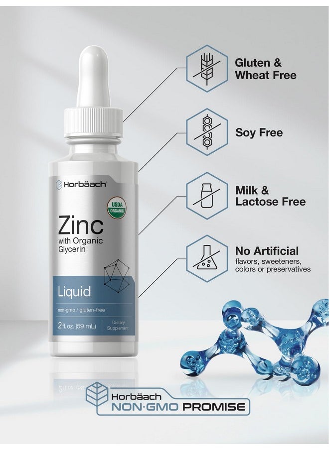 Horbaach Horbäach Zinc | 2oz Liquid Drops for Adults | Supplement with Organic Glycerin | Non-GMO, Gluten Fee & Vegetarian Formula  - Image 5