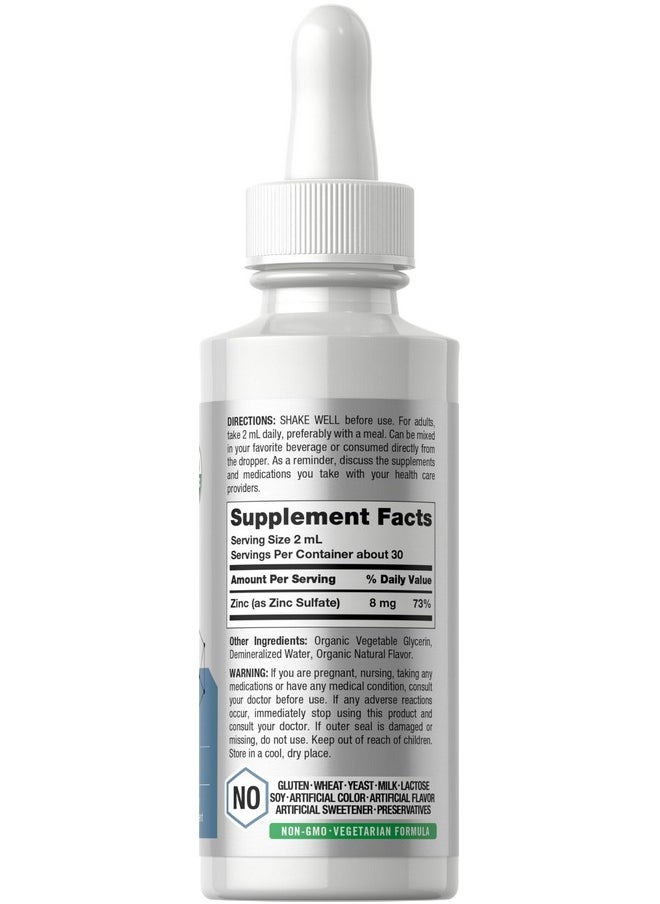 Horbaach Horbäach Zinc | 2oz Liquid Drops for Adults | Supplement with Organic Glycerin | Non-GMO, Gluten Fee & Vegetarian Formula  - Image 2