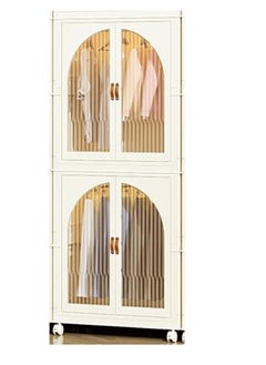 Storage Cabinet Storage Box Easy to Assemble 2 Layers Expandable