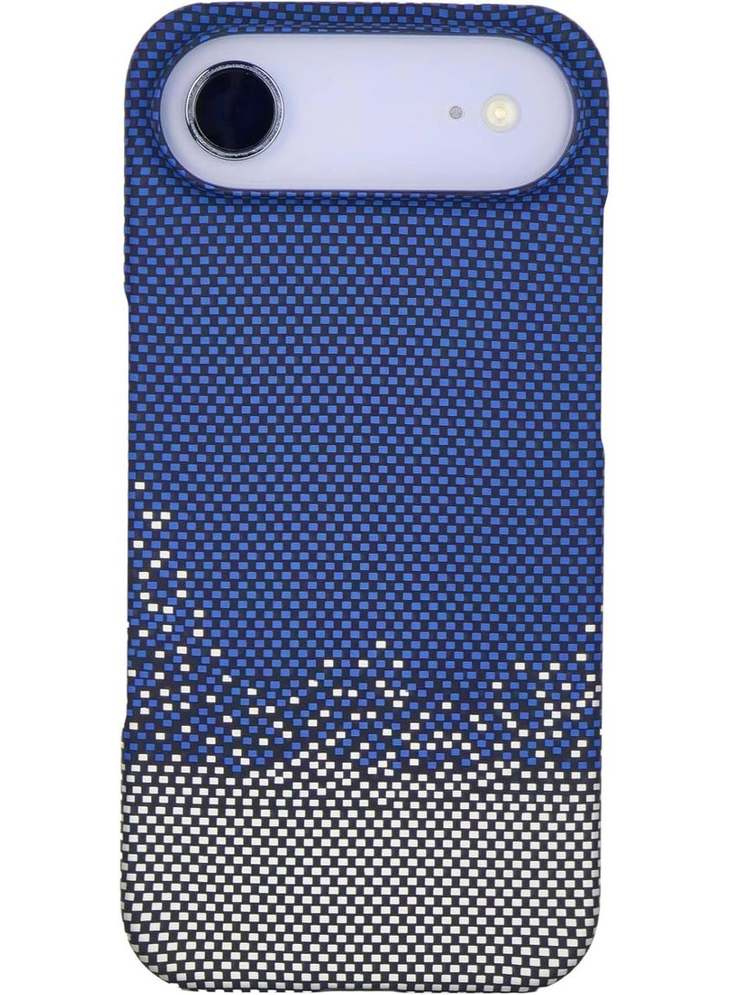 فوني Phoni Ultra Slim Magnetic Case for iPhone Air, Compatible with MagSafe, Thin Lightweight Design Phone Case, Carbon Fiber Style, Raised Camera Protection (Azure – Blue Carbon) - Image 3