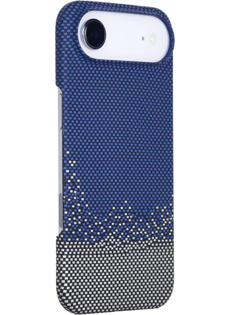 فوني Phoni Ultra Slim Magnetic Case for iPhone Air, Compatible with MagSafe, Thin Lightweight Design Phone Case, Carbon Fiber Style, Raised Camera Protection (Azure – Blue Carbon) - Image 2