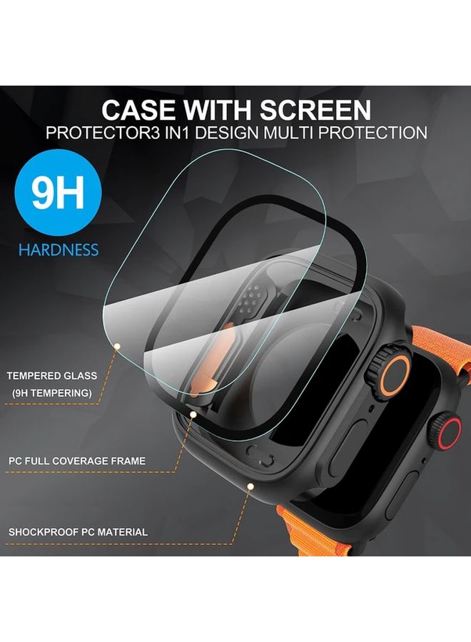 Orange Watch Case and Band Set with Screen Protector for 45MM Series 9 8 7 - Image 3