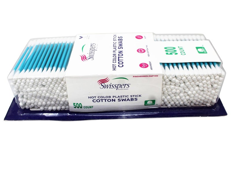 Swisspers Hot Colored Swab-500 ct (Color May Vary) - Image 2