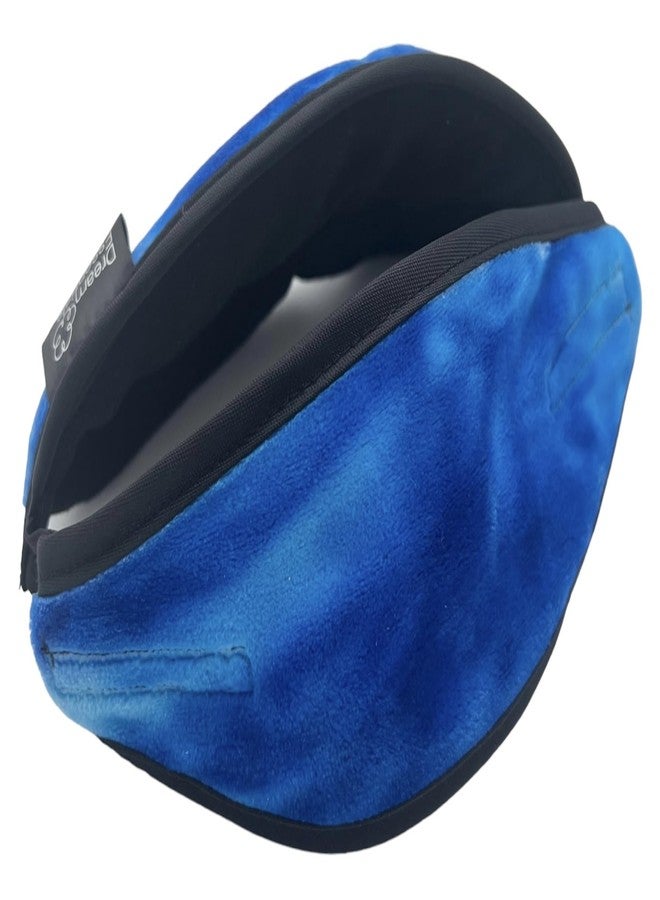 Dream Essentials Utopia Luxury Plush Sleep Mask, Handmade in the USA, Breathable Cotton, Adjustable Wide Headband, Men and Women, Nose Bridge for Light Block, Travel, Yoga, Meditation (Tie Dye Blue - Image 3