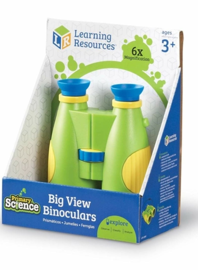 Learning Resources Primary Science Big View Binoculars 20.8x16.5x9.4cm - Image 1
