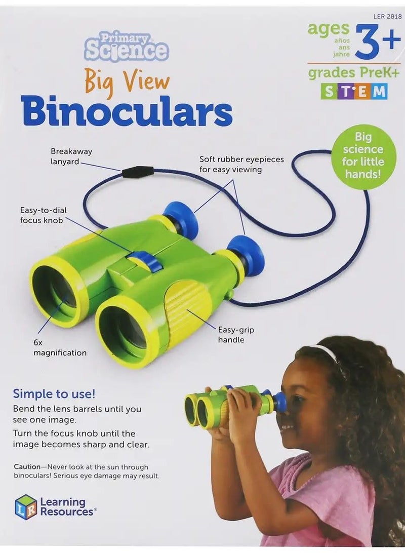 Learning Resources Primary Science Big View Binoculars 20.8x16.5x9.4cm - Image 4