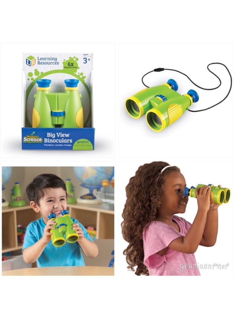 Learning Resources Primary Science Big View Binoculars 20.8x16.5x9.4cm - Image 2
