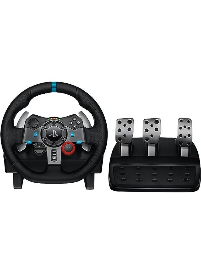 GAME G29 Driving Force Racing Wheel and Floor Pedalsfor PS5, PS4,PS3 And PC - Black  - Image 1
