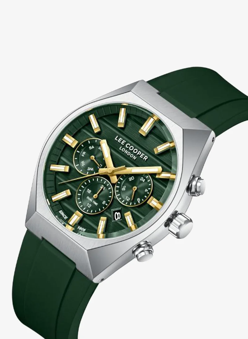 Lee Cooper Men's Silicone MULTIFUNCTION Watch LC08388.375 - 41 mm