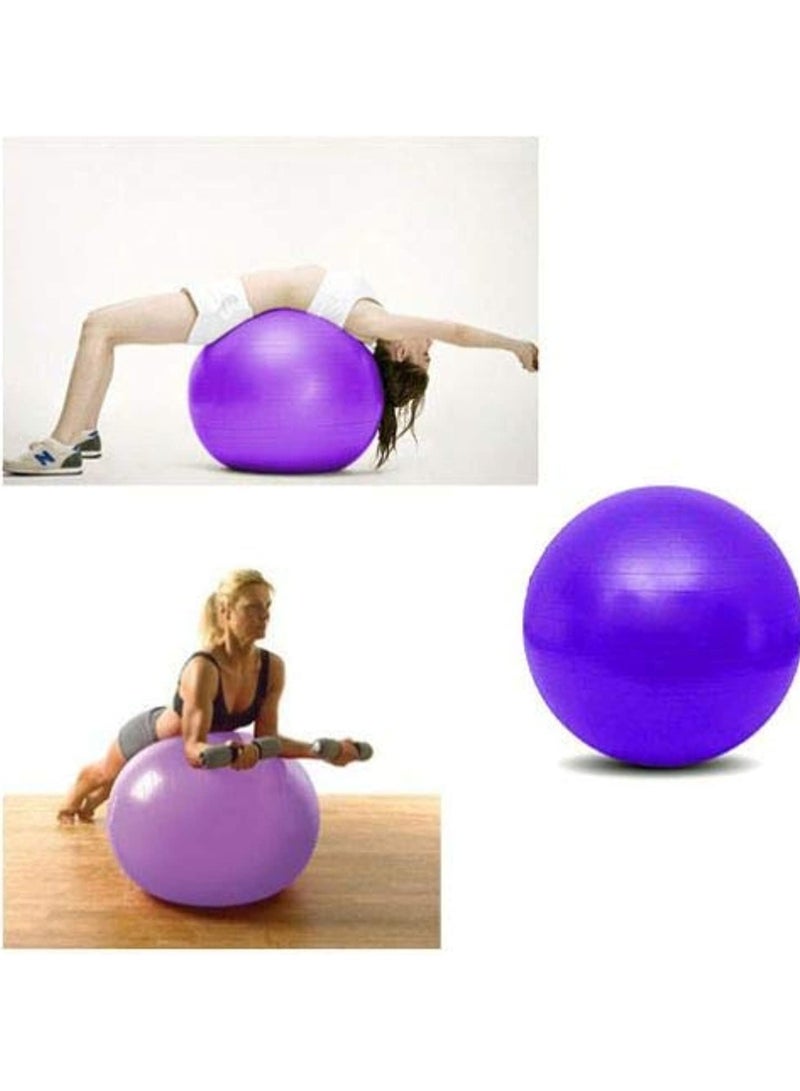 كرة رياضية لتمارين البطن والظهر والارجل واليوغا واللياقة البدنية وقاعات الرياضة المنزلية، 65 سم - Image 5