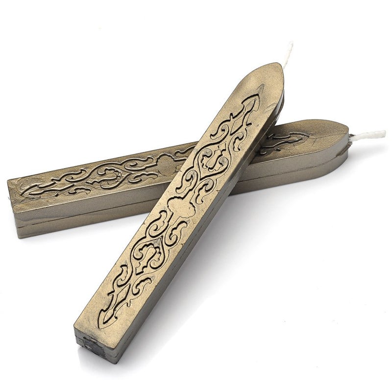 Yoption Sealing Wax Sticks with Wicks Antique Fire Manuscript Sealing Wax for Wax Seal Stamp (Bronze) - Image 5
