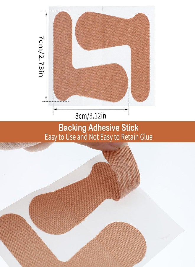 KFHENSOMR 40 PCS Thumb Support Tape, Elastic Self Adhesive Thumb Tape for Pain Relieving, Arthritis Patch Protecting Straps for Housework, Sport, Sprains, Joint Support (L-Shaped, Skin Color) - Image 2