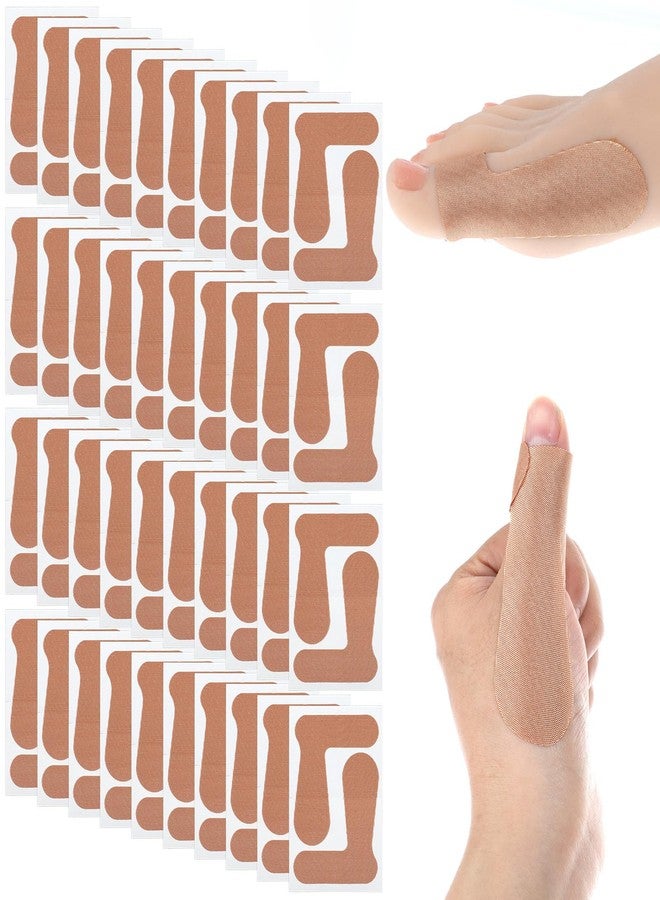 KFHENSOMR 40 PCS Thumb Support Tape, Elastic Self Adhesive Thumb Tape for Pain Relieving, Arthritis Patch Protecting Straps for Housework, Sport, Sprains, Joint Support (L-Shaped, Skin Color) - Image 1