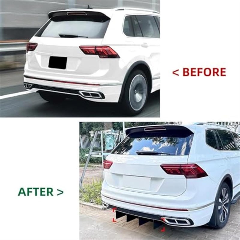 DEMULAX Car Rear Trunk Spoiler for VW Tiguan MK2 - Image 2