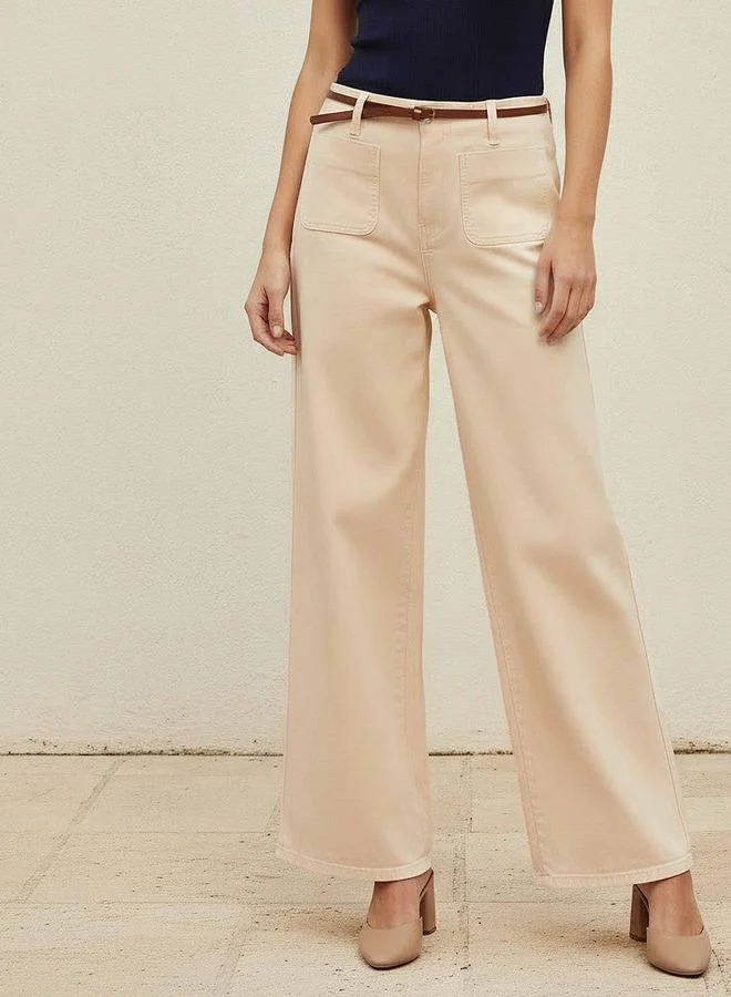 Splash FAV Jeans with Patch Pockets Cotton