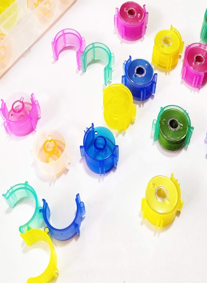 YEQIN 100 pcs/Pack Sewing Bobbin Small Clips Sewing Tool Clip Accessory Bobbin Holder Clips Colorful Thread Clips Holder Tool - Image 5