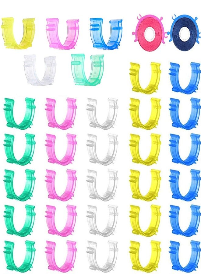 YEQIN 100 pcs/Pack Sewing Bobbin Small Clips Sewing Tool Clip Accessory Bobbin Holder Clips Colorful Thread Clips Holder Tool - Image 1