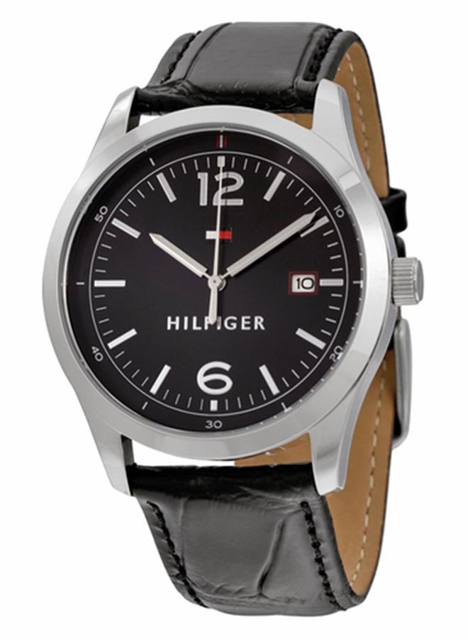 TOMMY HILFIGER TOMMY HILFIGER ROUND ANALOG MEN'S BLACK CASE WATCH - 1710350  - Image 1