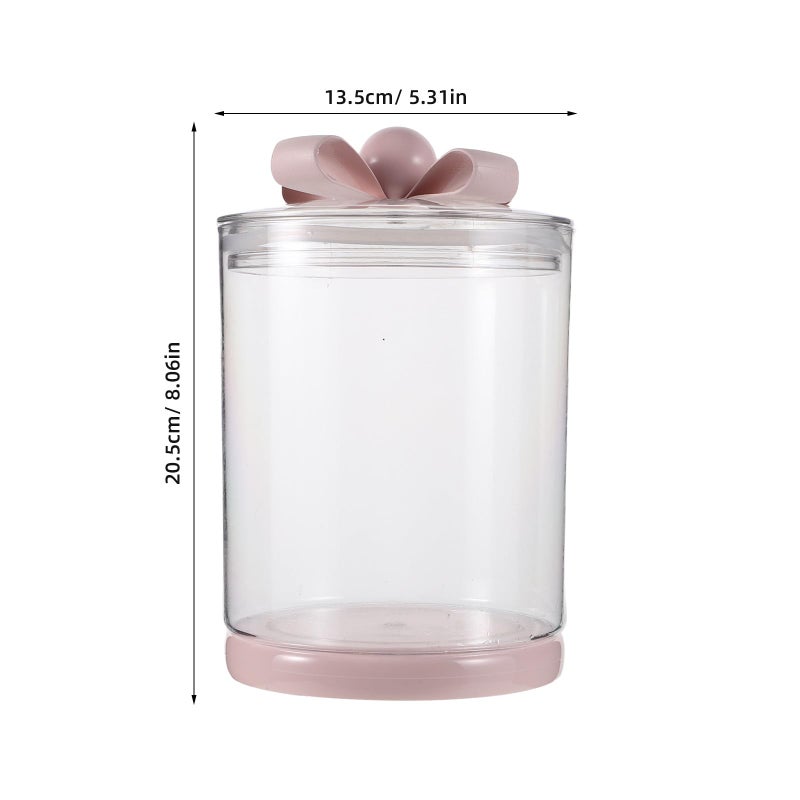 Airtight Plastic Food Storage Container 13 5x20 5cm for Sugar Tea Candy Flour Kitchen - Image 3