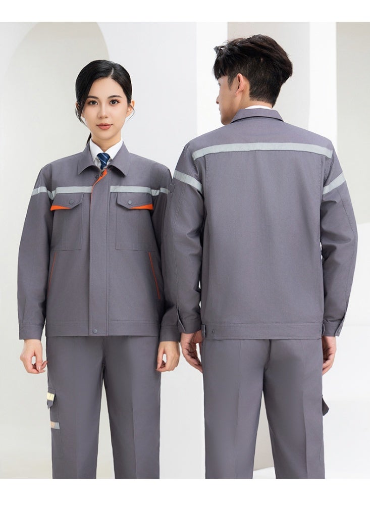 NIBEMINENT Men's Work Uniform Set Long Sleeve Wear Resistant Spring Autumn Auto Repair Mechanical Electrician Labor Protection Suit - Image 2