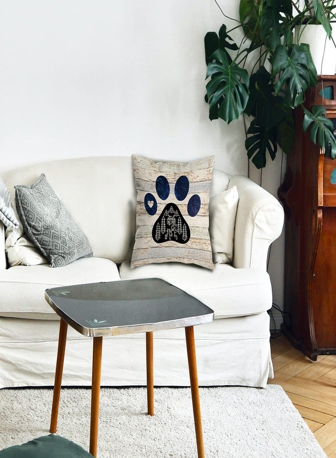 HUYAW You and Me and The Dogs Dog Paw Camper Reversible Throw Pillow Cover, Camping Camper Dog Lover Gifts for Women Men, Camping Pillow Case 18 x 18 Inch Home RV Camper Bed Sofa Decor - Image 3