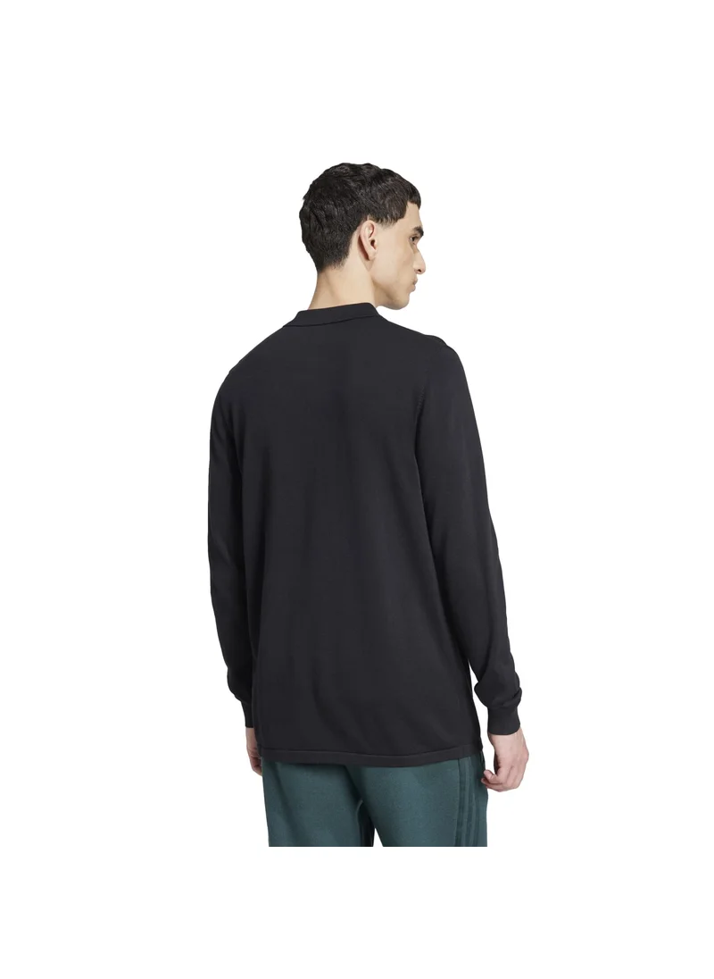اديداس adidas LS POLO Black Originals Men POLO SHIRTS