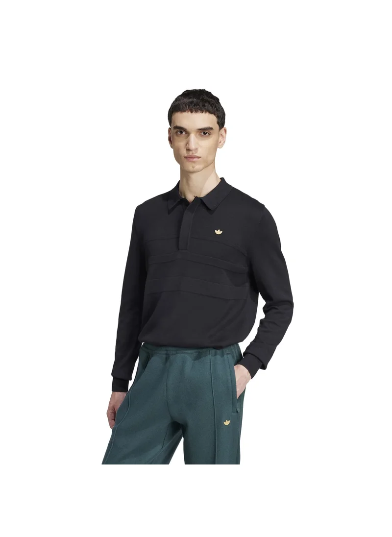 اديداس adidas LS POLO Black Originals Men POLO SHIRTS