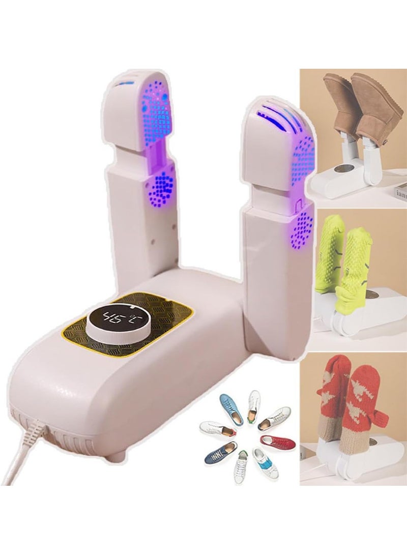 Electric Shoe Dryer, Deodoriser Shoe Warmer Device Retractable Foldable Shoe Dryer for All Types of Shoes,Boots,gloves etc Hot Air Circulation - Image 1