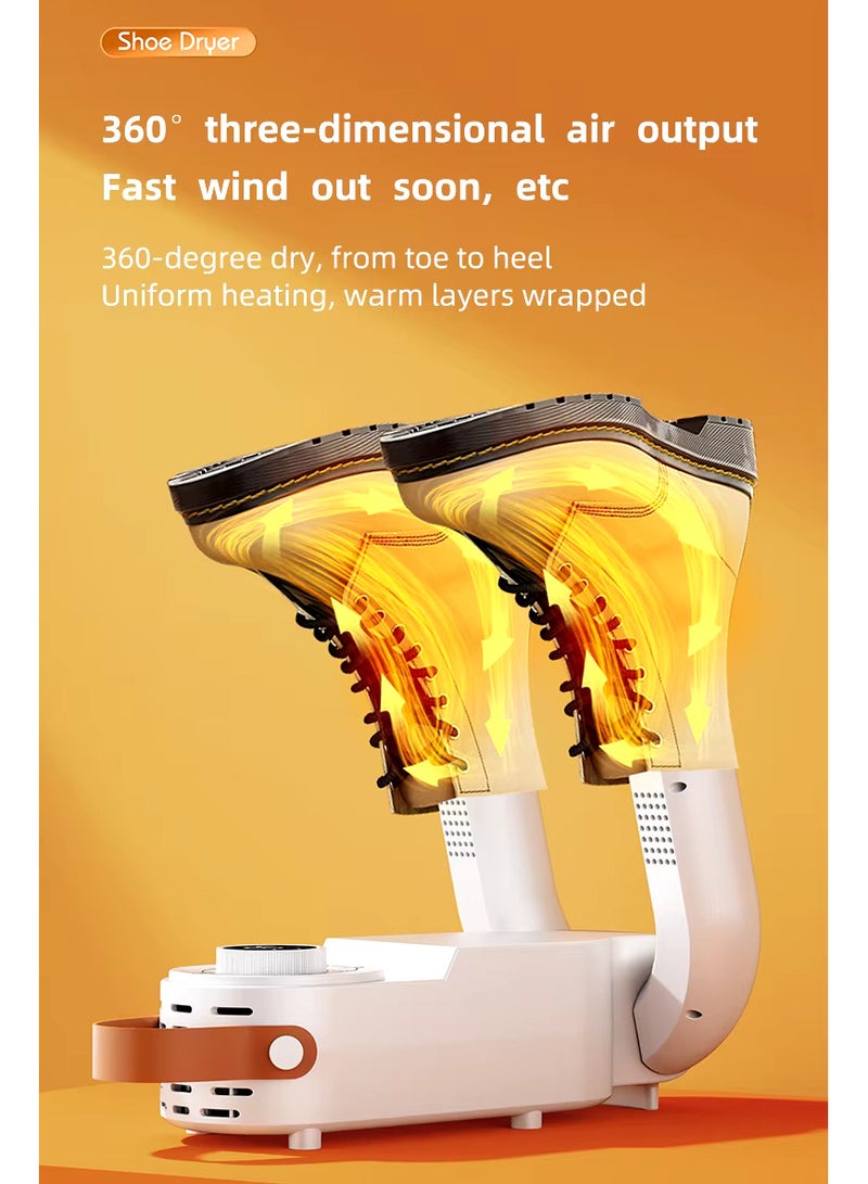 Electric Shoe Dryer, Deodoriser Shoe Warmer Device Retractable Foldable Shoe Dryer for All Types of Shoes,Boots,gloves etc Hot Air Circulation - Image 2