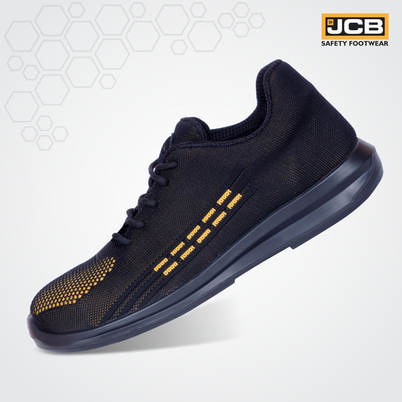 JCB حذاء أمان قماش بنعل فولاذي (أسود، S1، FASTRAC) - Image 1