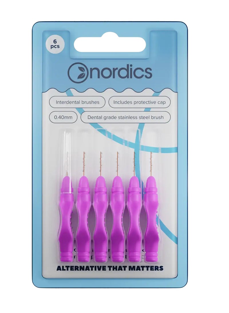 NORDICS Interdental brushes round 6 pcs