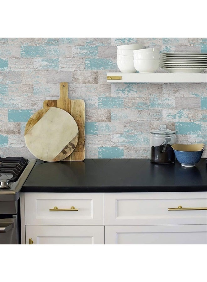 DEWOO Peel and Stick Tile, Kitchen Backsplash Tiles for Wall Subway PVC Tile, 10 Sheet (13.5" x 11.4")  - Image 4