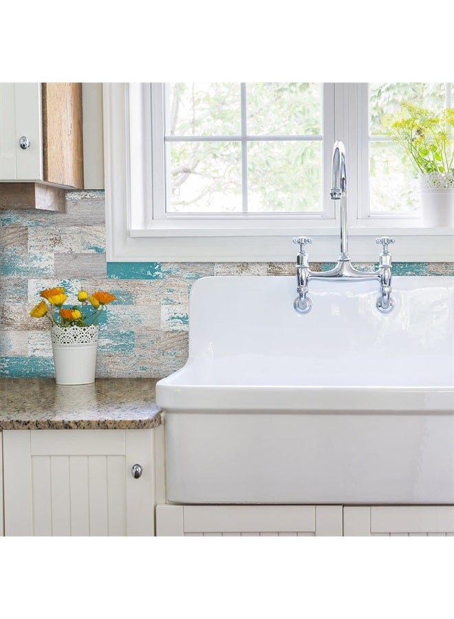 DEWOO Peel and Stick Tile, Kitchen Backsplash Tiles for Wall Subway PVC Tile, 10 Sheet (13.5" x 11.4")  - Image 5