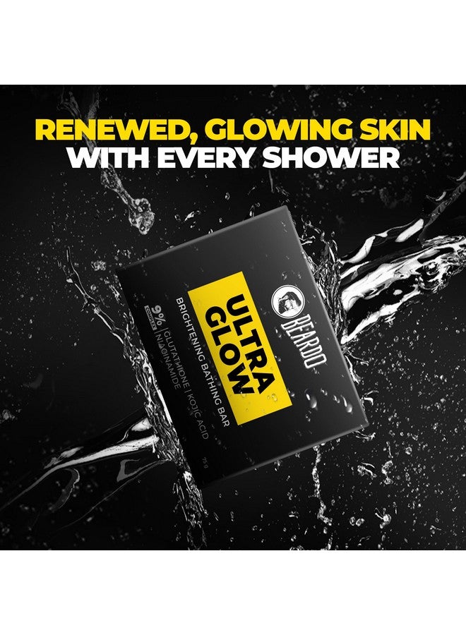 Beardo Ultraglow Brightening Bathing Bar | 9% complex glutathione, niacinamide & kojic acid | Skin Brightening Soap | Whitening Soap for men | Dermatologically tested |75g * Pack of 3 - Image 5