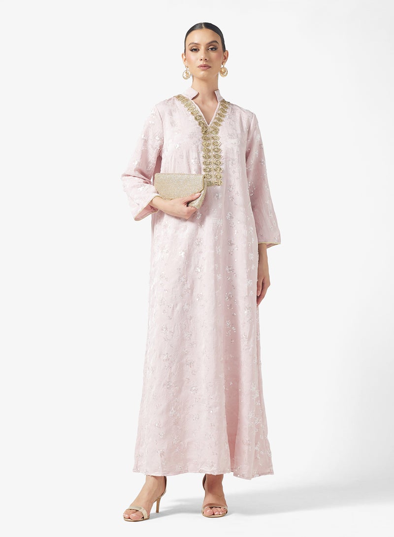 Khizana Embroidered Jalabiya - Image 1