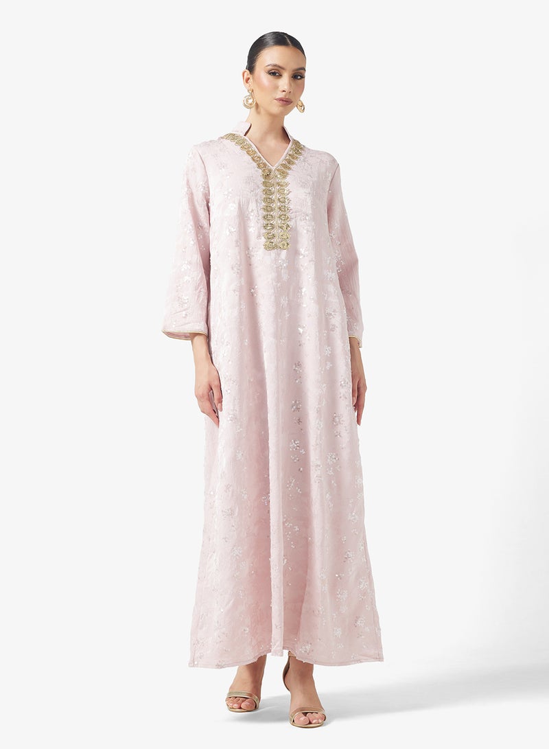 Khizana Embroidered Jalabiya - Image 4