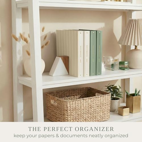 ZICOTO Aesthetic 3 Ring Binder Set of 2 - Sturdy 1 Inch Binder Fits Letter Sized Paper - A Cute Three Hole Ring Holder for Women or Men with Pocket Easily Organizes Your Paperwork for School, Office or Work - Image 5