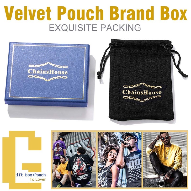 ChainsHouse Mens Rolo Link Bracelet 316l Stainless Steel Classic Punk Style 12mm 7.5 inch - Image 2